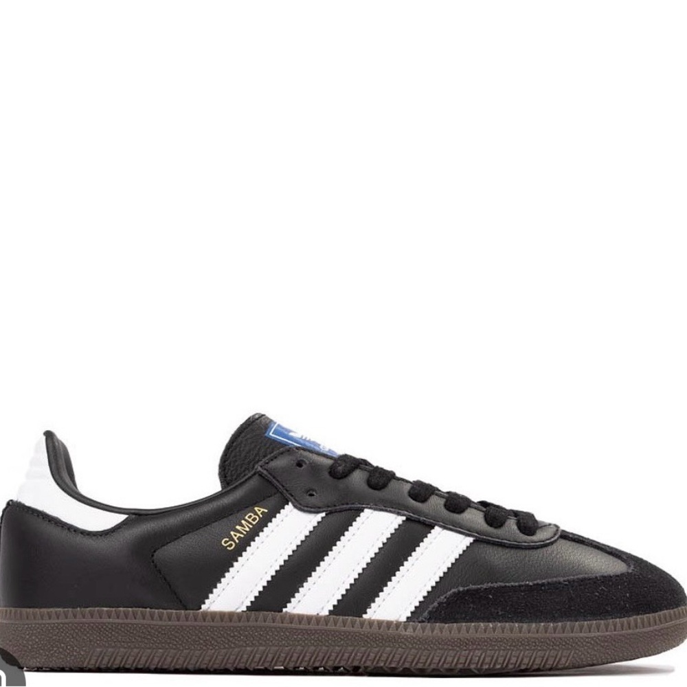 adidas Samba OG Womens Black and White Leather Sneaker